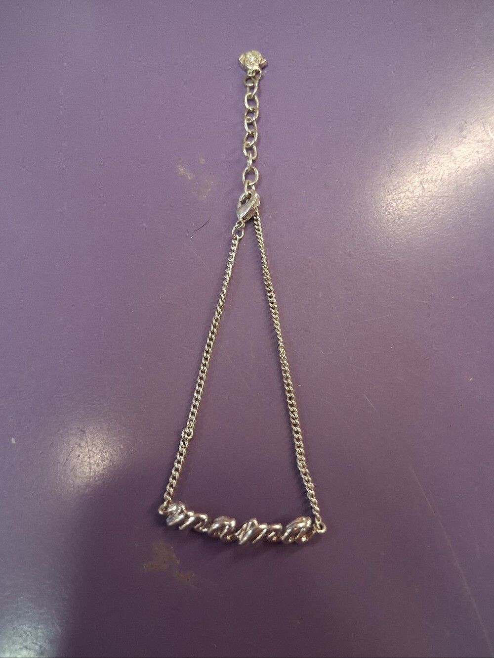 Kendra Scott Silvertone Mama Bracelet